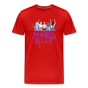 Bride bride wedding stag party bridesmaid party stag party - Men's Premium Organic T-Shirt - red - Front - Damien (186cm)