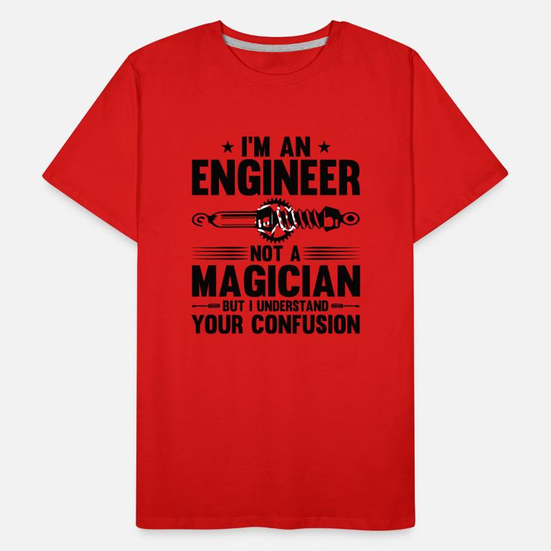 Engineer Brain Mechanical Engineering Electrical Engineering Math Men's Premium Organic T-Shirt