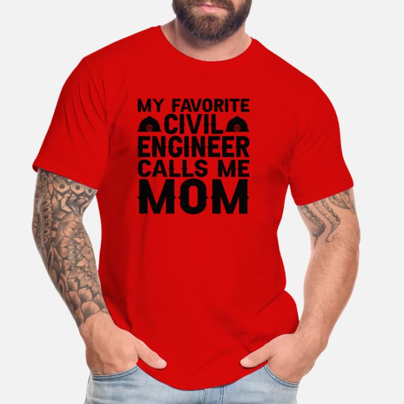 Civil Engineer Bridge Construction Statics Son Mama Engineer Men's Premium Organic T-Shirt