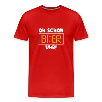 Beer Sayings Funny Saying - Men's Premium Organic T-Shirt - red - Front - Damien (186cm)
