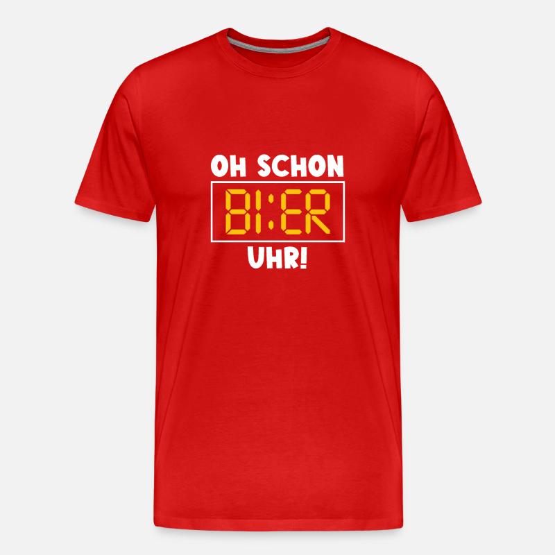 Bier Sprüche Lustiger Spruch - Männer Premium Bio T-Shirt - Rot