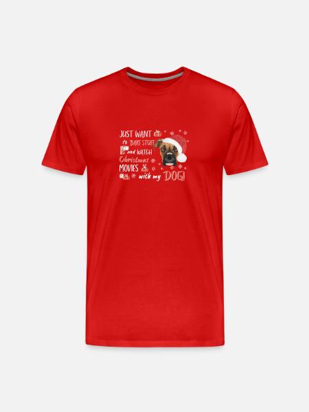 Boxer Joyeux Noël - T-shirt bio Premium Homme - rouge