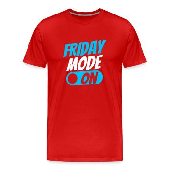 Le mode vendredi un vendredi sarcastique enfin vendredi - T-shirt bio Premium Homme - rouge - Devant - Damien (186cm)