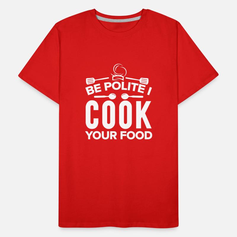 Küchenchef Spruch Geschenk Lustig Koch Männer Premium Bio T-Shirt