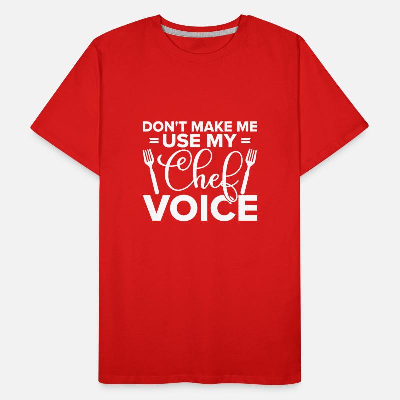 Küchenchef Spruch Geschenk Lustig Koch Männer Premium Bio T-Shirt