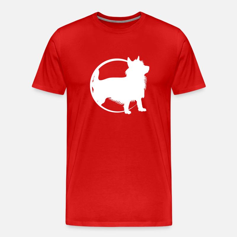Australian Terrier - Männer Premium Bio T-Shirt - Rot
