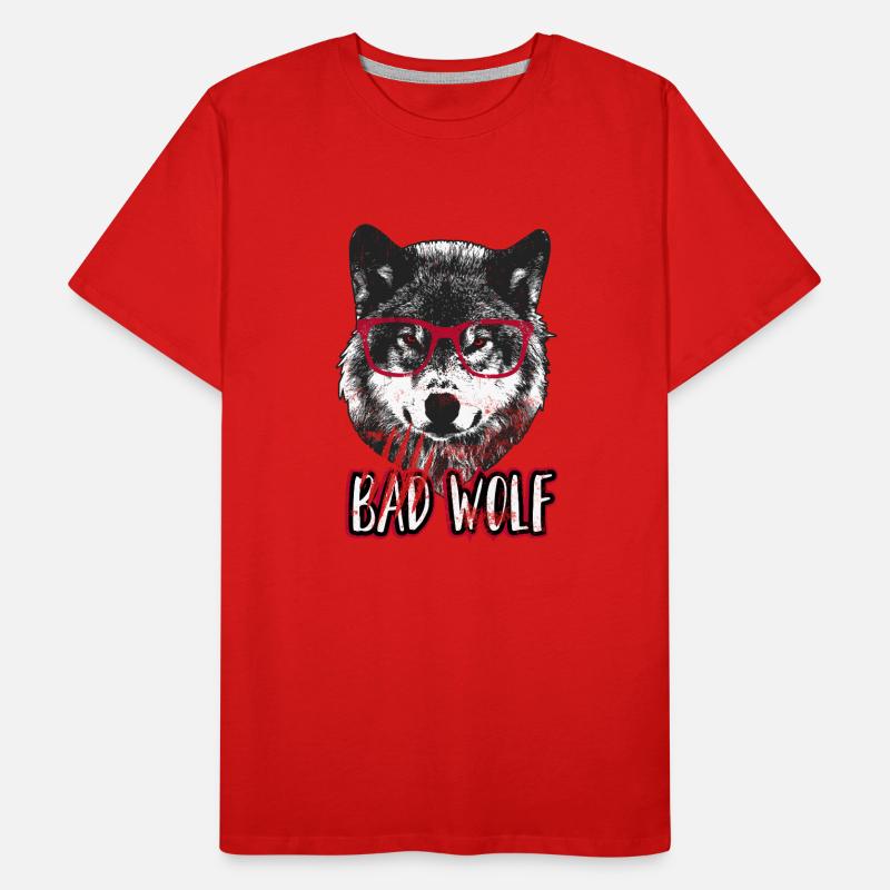 Bad wolf - Grumpy Christmas Wolf Men's Premium Organic T-Shirt