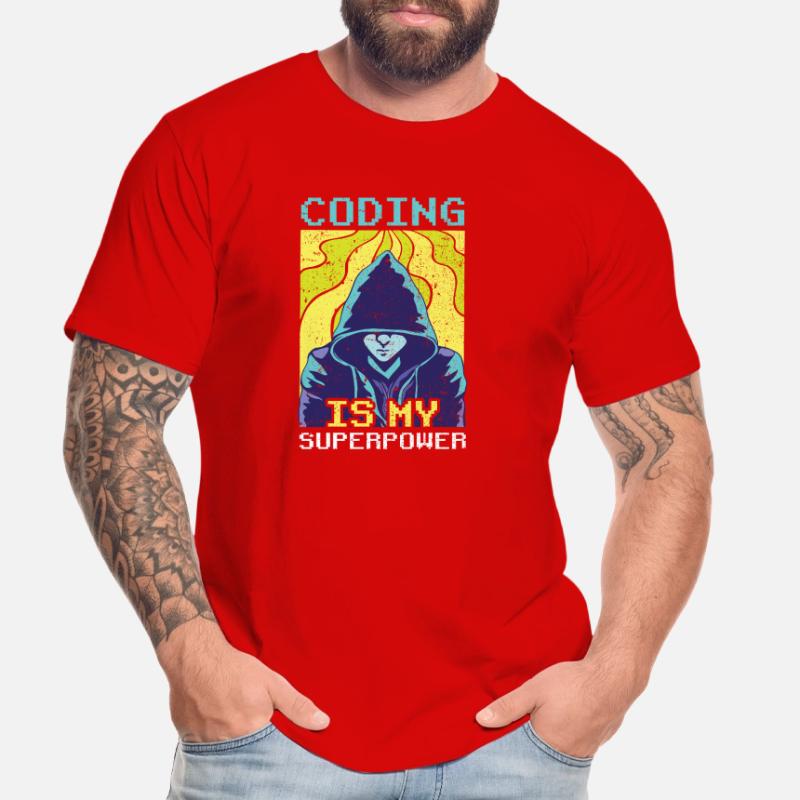 Le codage est mon programmeur codeur superpuissant T-shirt bio Premium Homme