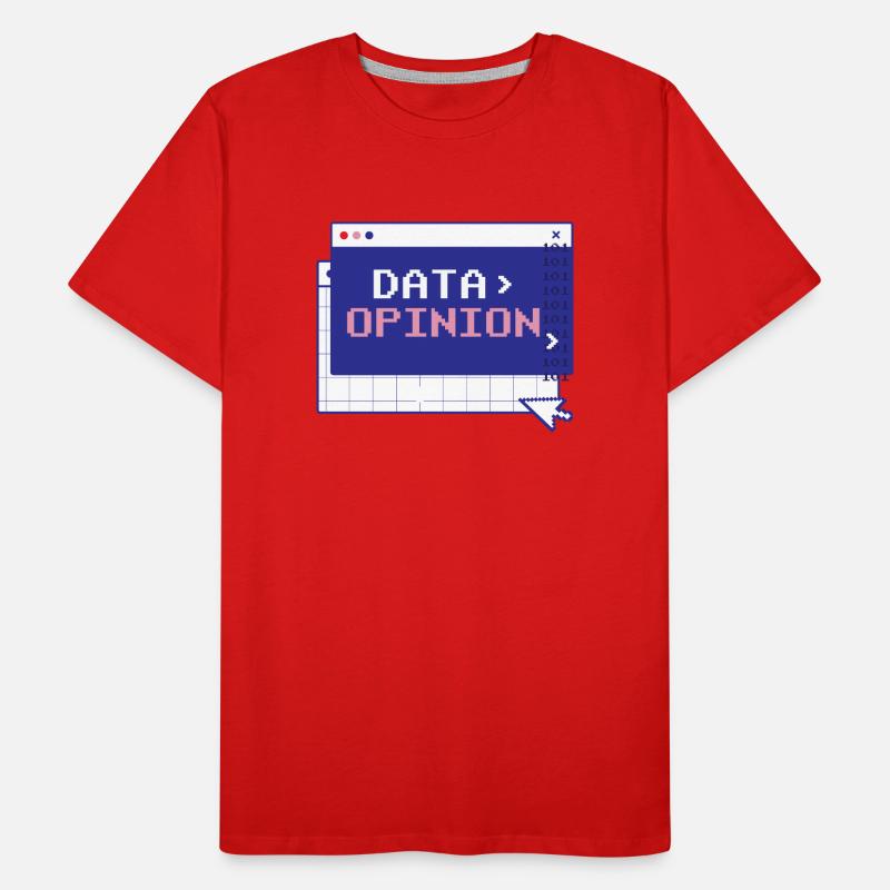 Code de > d’opinion de données Programmeur Programmeur T-shirt bio Premium Homme