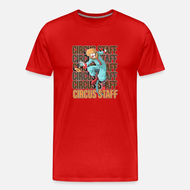 Circus Security - Männer Premium Bio T-Shirt - Rot