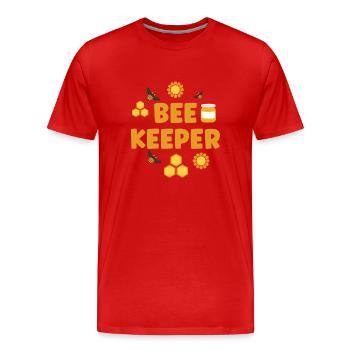 Imker Imkerei Honigbiene Imkern - Männer Premium Bio T-Shirt - Rot - Vorne - Damien (186cm)