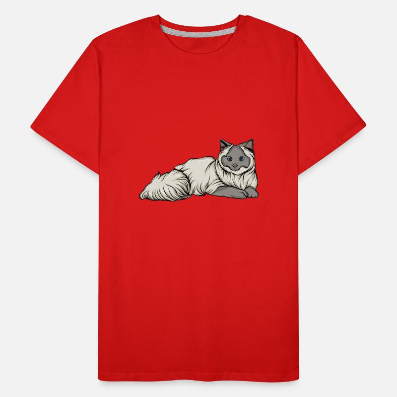 Katze Männer Premium Bio T-Shirt