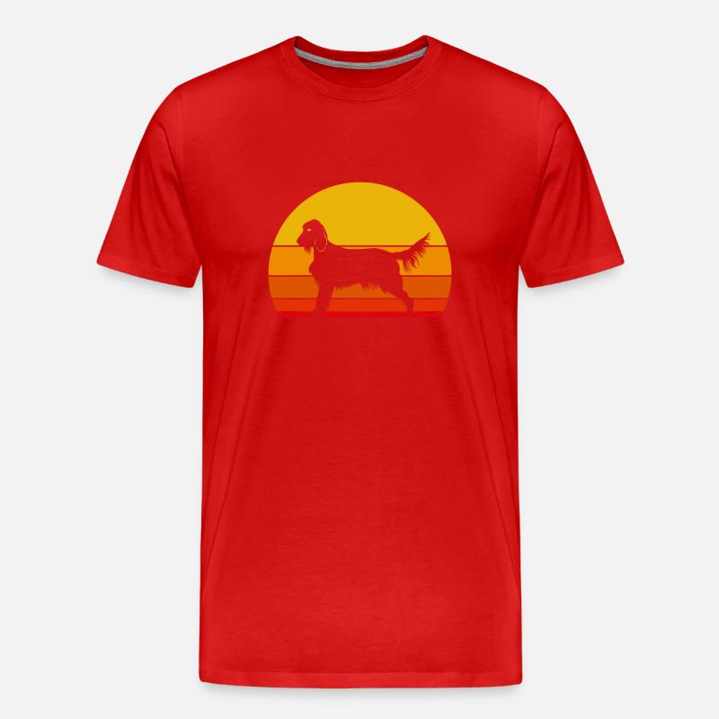 Irish Setter - Männer Premium Bio T-Shirt - Rot