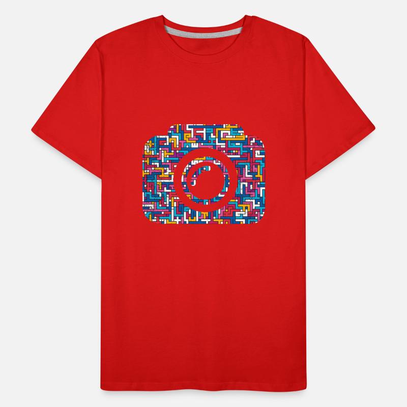 Objectif de caméra photo T-shirt bio Premium Homme