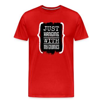 quote cool beach christmas present bedroom - Men's Premium Organic T-Shirt - red - Front - Damien (186cm)
