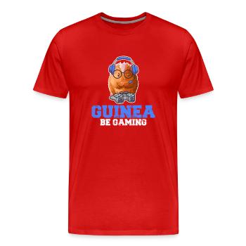 Guinea Pig Boys Girls Funny Piggy Lover Guinea Be - Männer Premium Bio T-Shirt - Rot - Vorne - Damien (186cm)