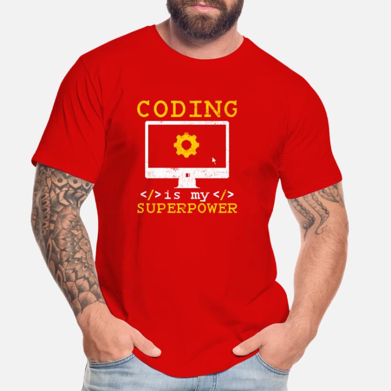 Coding Is My Superpower Software Programmer Coder Männer Premium Bio T-Shirt
