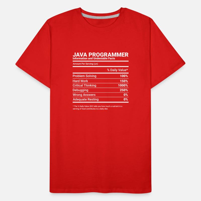 Java Programmer Software Engineer Developer Nutrit Männer Premium Bio T-Shirt