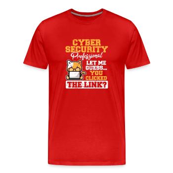 Computer Security Cyber Security Information Techn - Männer Premium Bio T-Shirt - Rot - Vorne - Damien (186cm)
