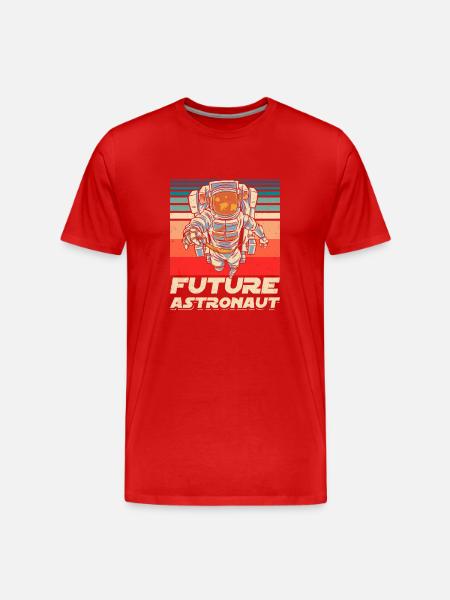Future Astronaut Astronomy Space Rocket - Men's Premium Organic T-Shirt - red