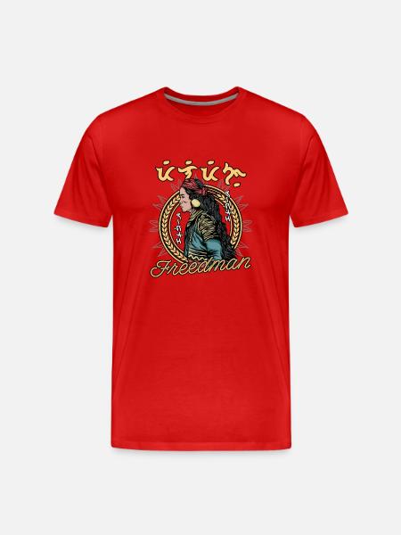 Native America - Men's Premium Organic T-Shirt - red
