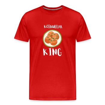 Sweden Swedish Meatball Mer Kötbullar - Männer Premium Bio T-Shirt - Rot - Vorne - Damien (186cm)