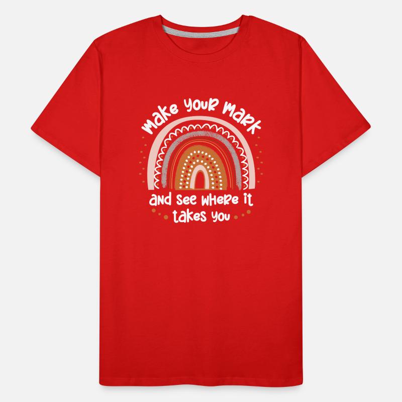 Machen Sie Sich Einen Zeichen Und Sehen Sie Männer Premium Bio T-Shirt