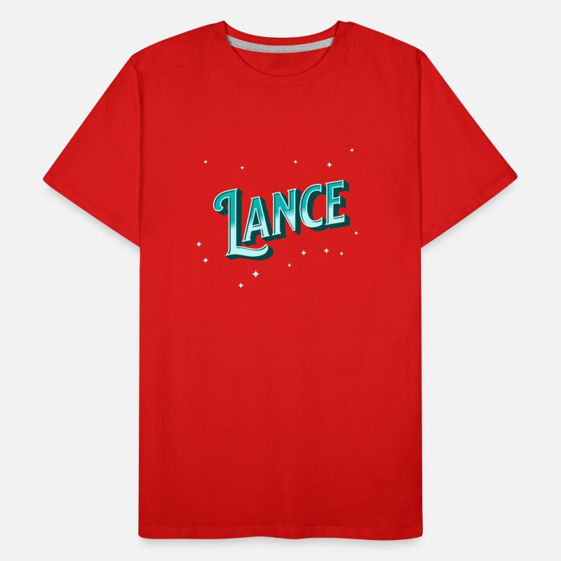 Lance name personalized Men's Premium Organic T-Shirt