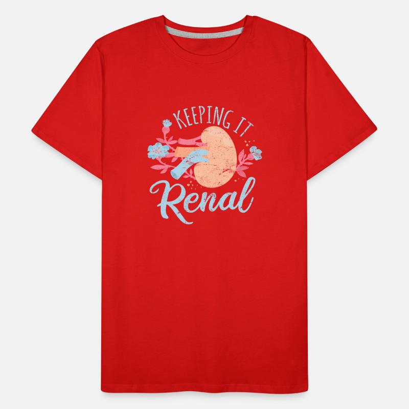 Technicienne en dialyse Infirmière en néphrologie rénale Keepin T-shirt bio Premium Homme