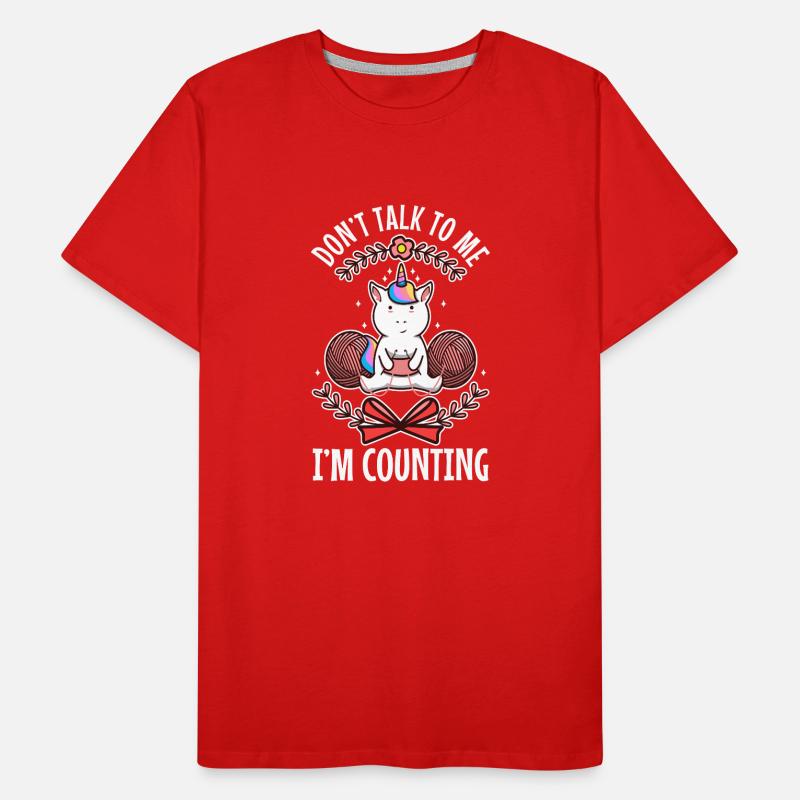 Ne me parlez pas, je compte T-shirt bio Premium Homme
