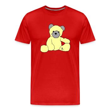 Teddy - T-shirt bio Premium Homme - rouge - Devant - Damien (186cm)