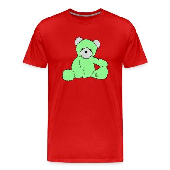 Teddy - T-shirt bio Premium Homme - rouge - Devant - Damien (186cm)