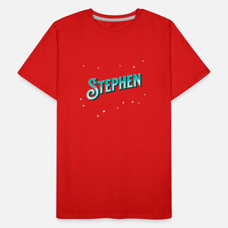 Stephen's name personalized Men's Premium Organic T-Shirt