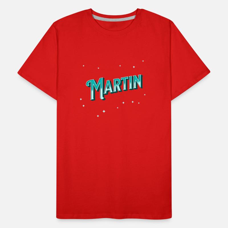 Martin's name personalized Men's Premium Organic T-Shirt