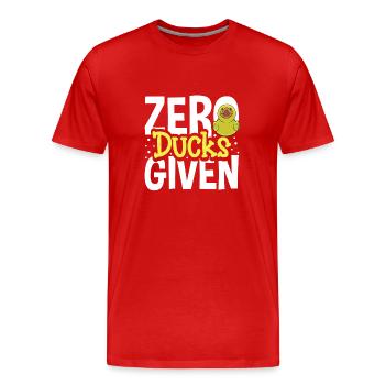 Rubber Ducks Duck Duck Lovers Bathroom - Men's Premium Organic T-Shirt - red - Front - Damien (186cm)