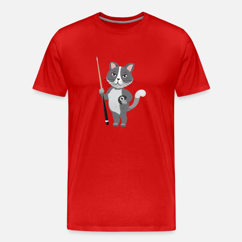 Snooker Pool Billard - Männer Premium Bio T-Shirt - Rot