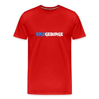 Erzgebirge meine Heimat - Männer Premium Bio T-Shirt - Rot - Vorne - Damien (186cm)