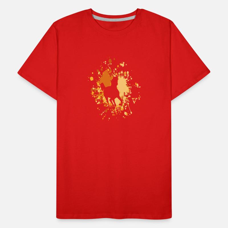 Cheval Belle Éclaboussure De Couleur T-shirt bio Premium Homme
