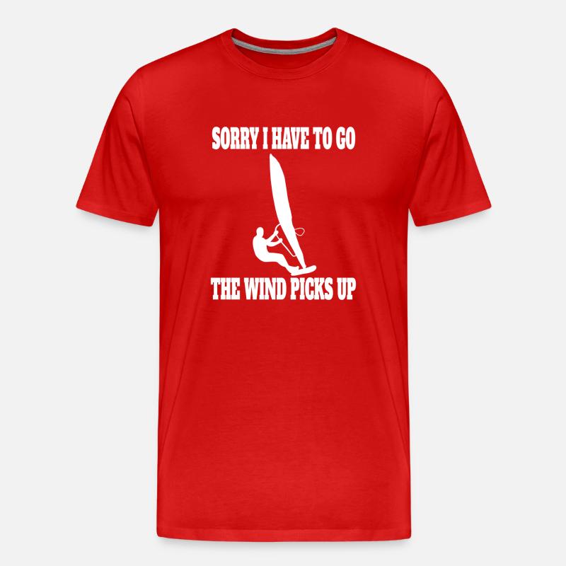 Windsurfer Surf Cadeau Kitesurfer Windsurf - T-shirt bio Premium Homme - rouge