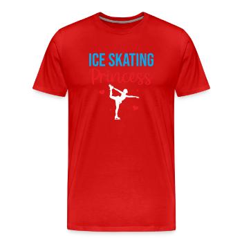 Figure Ice Skating - Ice Skating Princess - Männer Premium Bio T-Shirt - Rot - Vorne - Damien (186cm)