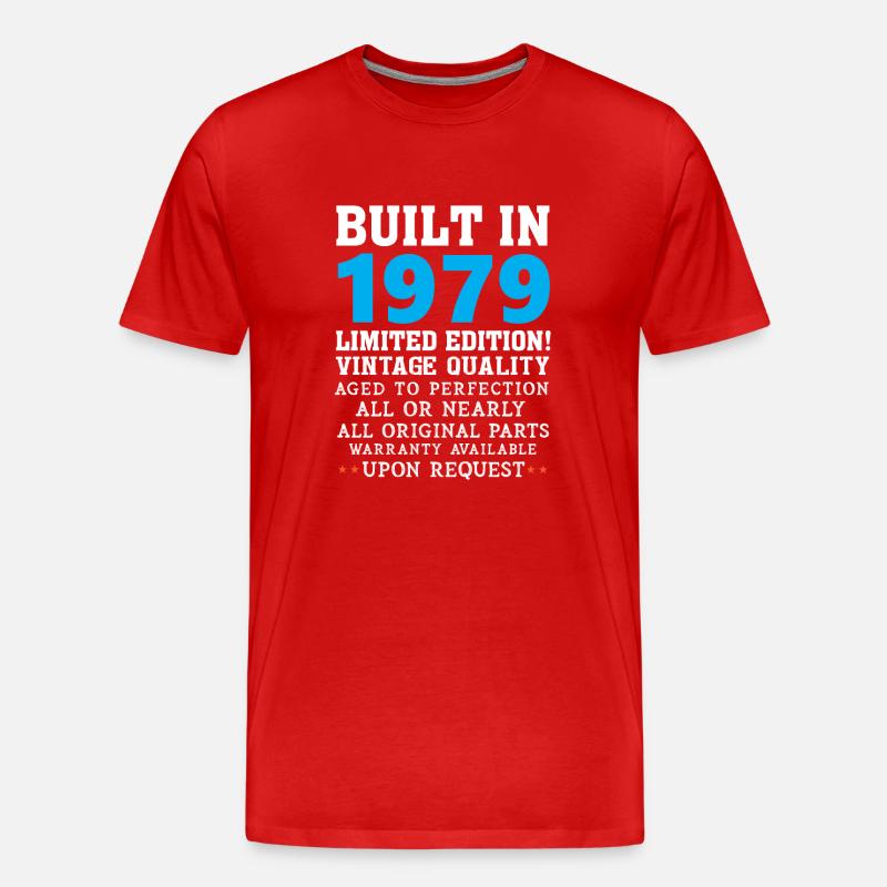 Construit en 1979 - T-shirt bio Premium Homme - rouge