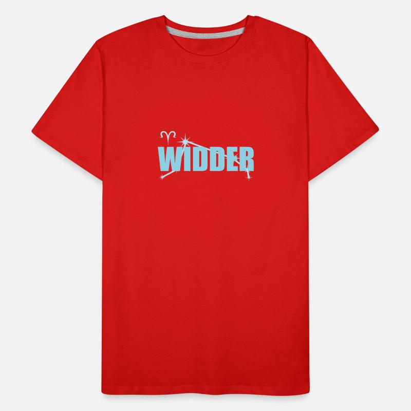 Widder Sternzeichen Aries Sternbild Männer Premium Bio T-Shirt