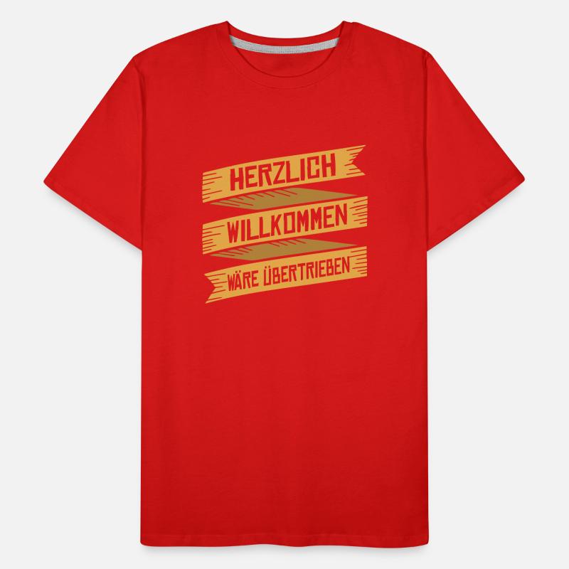 Übertrieben - Spruch Statement Fun Sarkasmus Männer Premium Bio T-Shirt