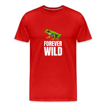 Agalychnis Callidryas Red Eyed Tree Frog - Männer Premium Bio T-Shirt - Rot - Vorne - Damien (186cm)