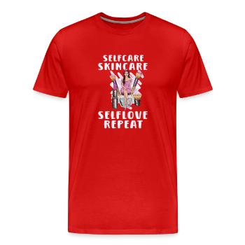 Beautician Esthetician Make Up Beauty-care Salon - Männer Premium Bio T-Shirt - Rot - Vorne - Damien (186cm)