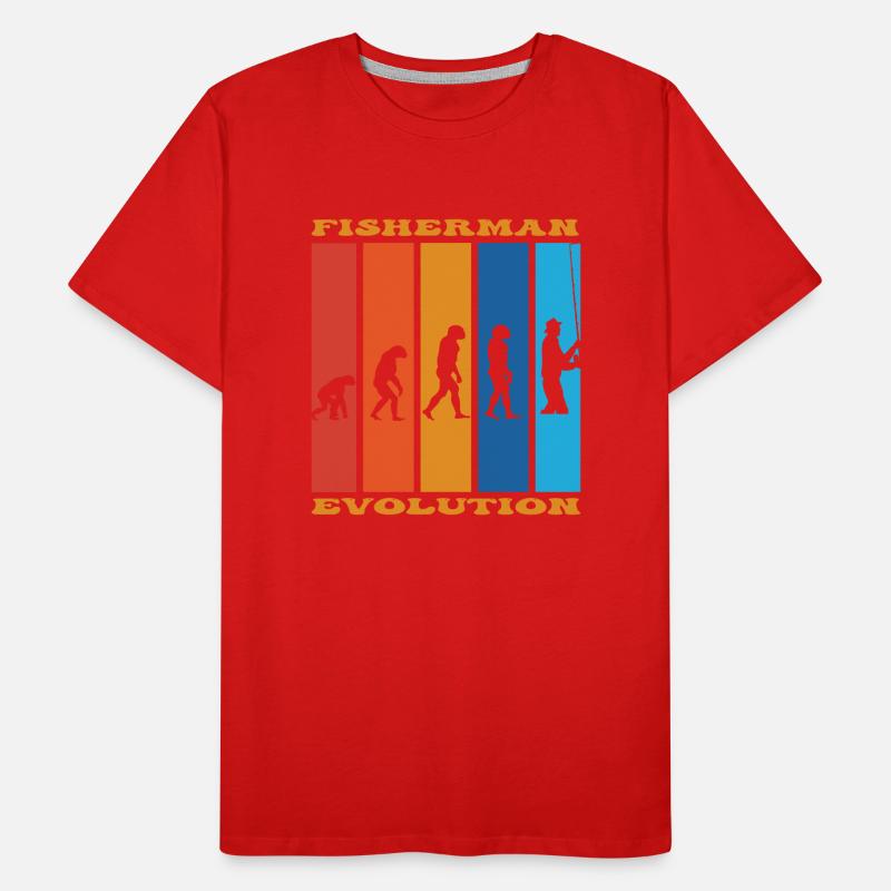 Angler Evolution Männer Premium Bio T-Shirt