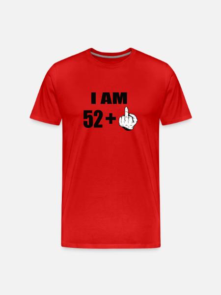 53rd birthday - Men's Premium Organic T-Shirt - red