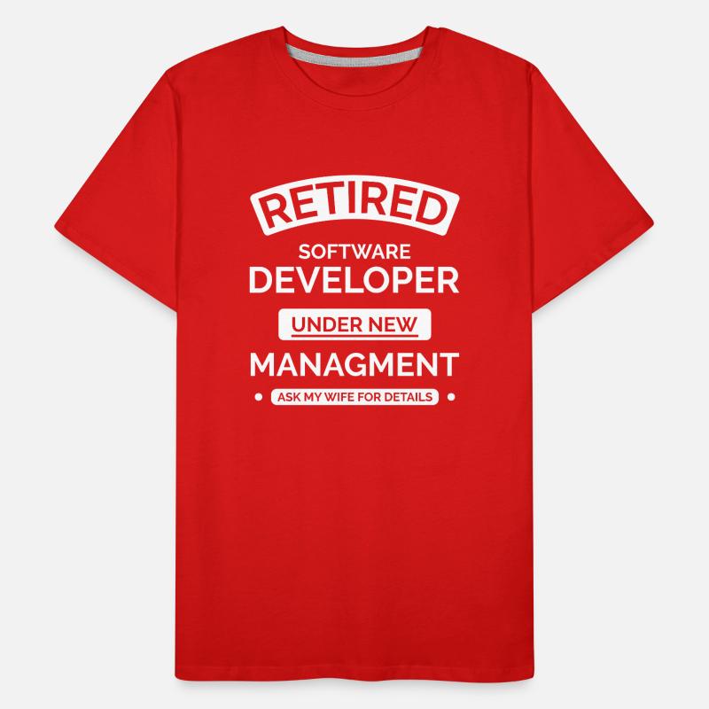 Retired Software Developer Men's Premium Organic T-Shirt