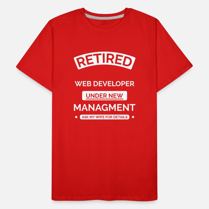 Retired Web Developer Men's Premium Organic T-Shirt