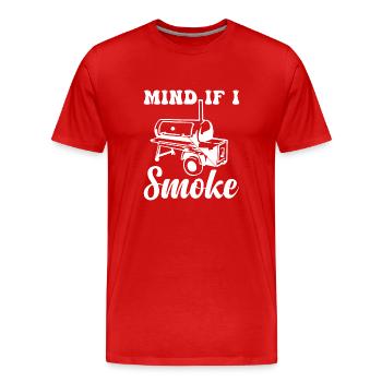 Grillen Vater Rente Opa - Männer Premium Bio T-Shirt - Rot - Vorne - Damien (186cm)